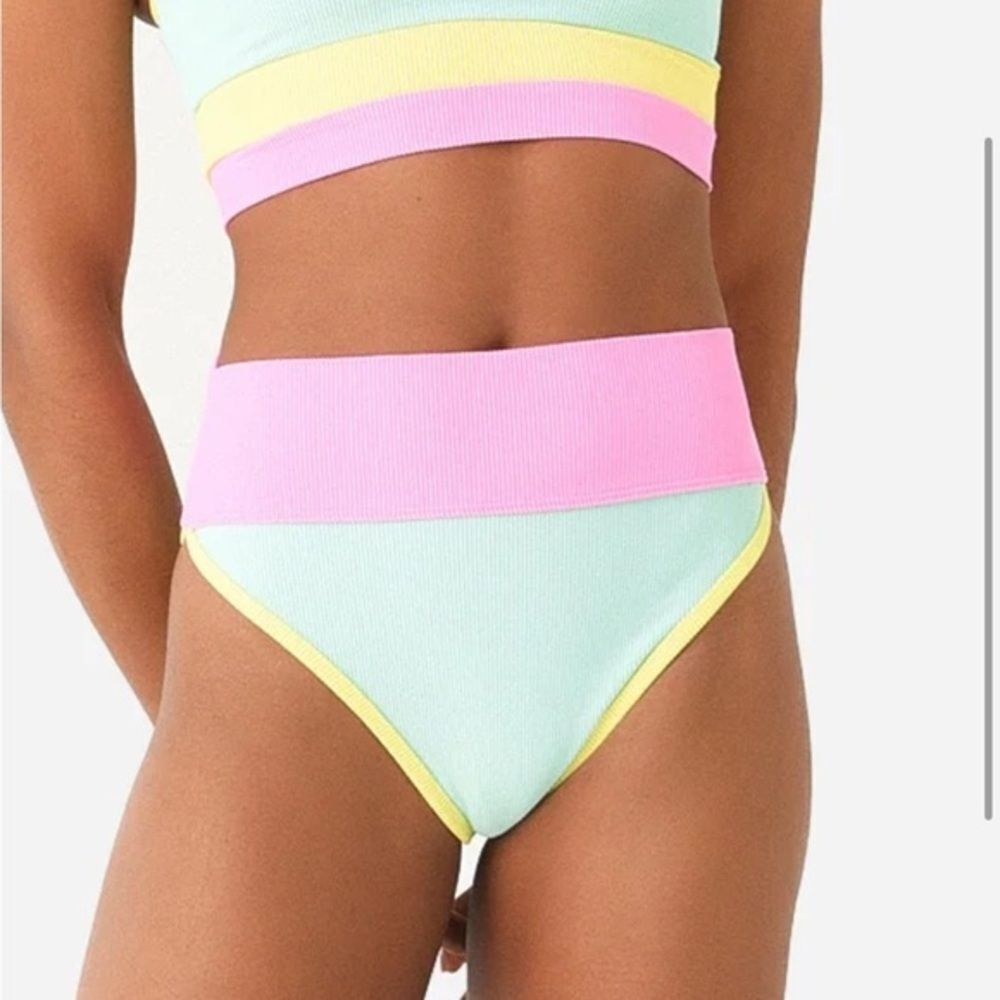 NWT BEACH‎ RIOT Emmy Bottom mint and pink XS